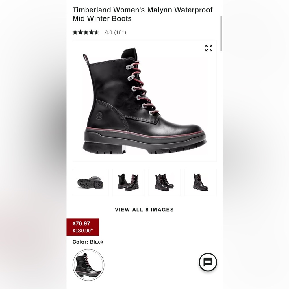 Timberland Women's Malynn Waterproof Mid Winter Boots